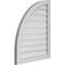 Ekena Millwork Quarter Round Top Left Surface Mount PVC Gable Vent w/ 2"W x 1-1/2"P Brickmould Frame, 24"W x 30"H GVPQL24X3002SF - alternate 4